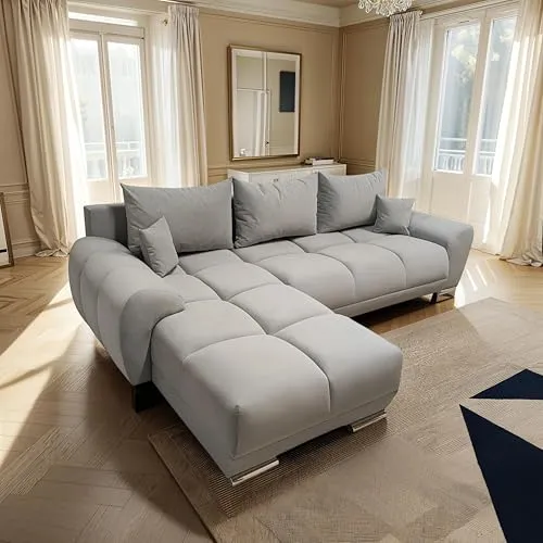 Easy4You Honey L-Form Schlafsofa mit Schlaffunktion von Easy4You