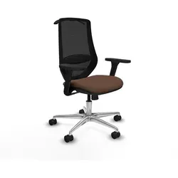 Piqueras Y Crespo Ergonomischer Moderner Stuhl Schwarz
