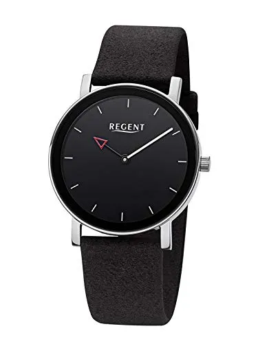 REGENT Fashion Damenuhr mit Textilband Schwarz 38 MM BA-630
