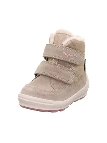 Superfit GROOVY 2.0 Beige/Rosa - Wasserdichte Stiefel für Mädchen - Stiefel für Mädchen mit GORE-TEX Membrane für Wasserdichtigkeit und Atmungsaktivität, ideal für jeden Wetterbedingungen. Kuscheliges Warmfutter sorgt für Komfort.