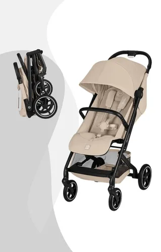 Cybex Urban Buggy Beezy beige|braun - Kompakter Sportbuggy in elegantem Design, ideal für urbane Abenteuer. Ab Geburt geeignet, mit sicherem Rückhaltesystem und einfacher Handhabung für Eltern.