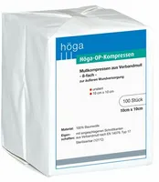 Höga-Pharm GmbH HÖGA-KOMPRESSEN OP 10x10 cm unsteril 8fach 100 St 04401670