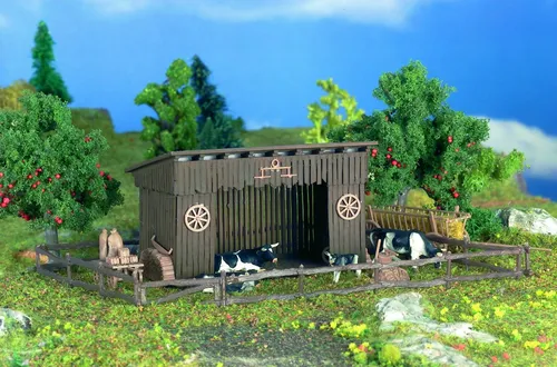 Vollmer 47716 N Viehunterstand mit Weidezaun