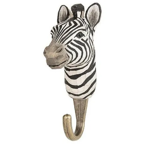 Wildlife Garden Kleiderhaken DecoHook Zebra - Skulpturen für Gartenliebhaber, zaubert mit seinem einzigartigen Zebra-Design ein fröhliches Flair in Ihren Außenbereich und bietet praktische Aufbewahrung.