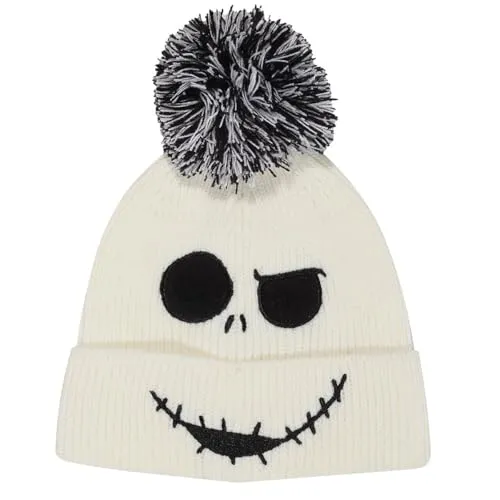 Nightmare Before Christmas – Jack Face Jumbo Pom Beanie