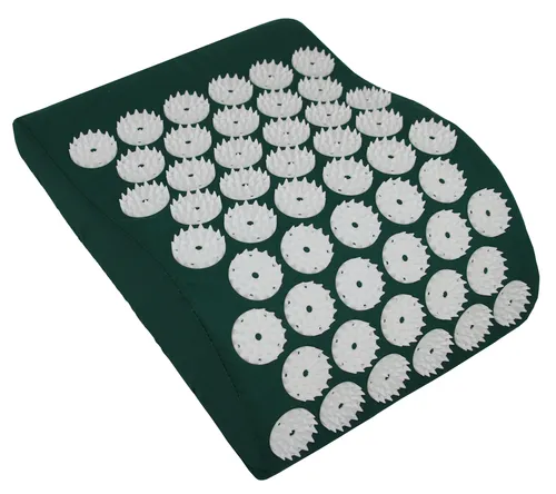 HQ Akupressurkissen Nackenkissen Nagelkissen Iplikator 31x23cm grün Shanti Entsp