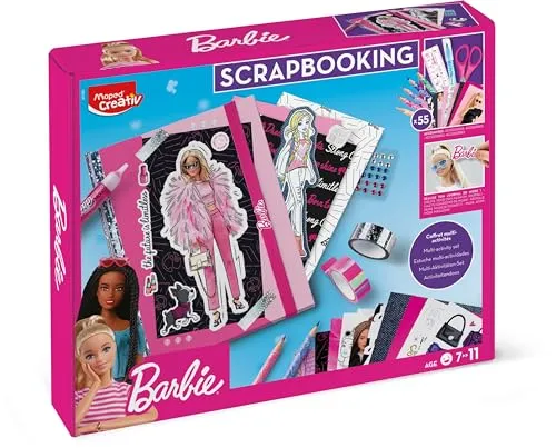 Maped Malset Scrapbooking Barbie, 55-teilig von Maped