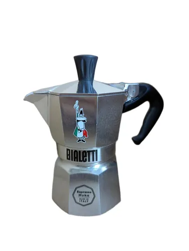 Bialetti Moka Express Omino Icona Limited Edition (Silber, 1 Tasse)