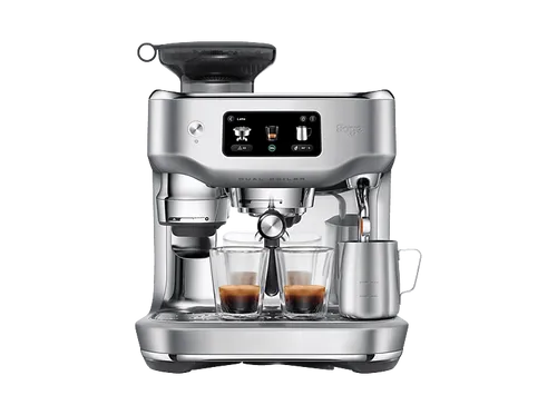 SAGE SES995BSS4EEU1 Oracle™ Dual Boiler Espressomaschine - Kaffeevollautomaten mit Dual-Boiler-Heizsystem für perfekte Espressozubereitung – vollautomatisch oder manuell und 16 Getränke auf Knopfdruck!