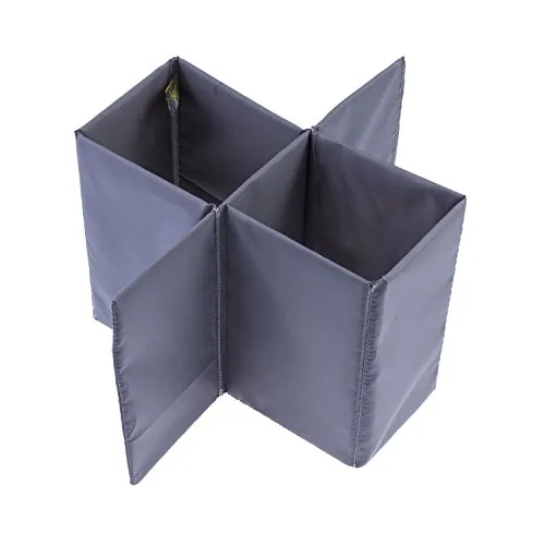 Meori Einsatz für 6 Flaschen Faltboxen S+L Transportkiste Weinträger Autobox Einkaufskorb Wasserkiste