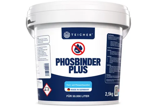Teicher Algenschutz Phosphatbinder – Reduziert Phosphat & beugt Algenbildung vor, für dauerhaft klares Teichwasser