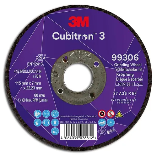 3M Schruppscheibe Cubitron 3 115x7mm, P36