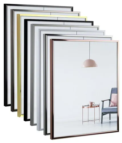 myposterframe Einzelrahmen Alu Bilderrahmen Amalthea, (1 Stück), 65x85 cm, Schwarz, Aluminium