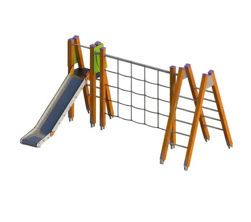 Erlebnisspielplatz Waldspielplatz Klettergerüst für Kinder - Klettergerüst mit modernem Design für Kinder von 1-11 Jahren. Fördert die Bewegung und den Spielspaß im Freien. Gesamthöhe 210 cm, Maße 405 x 312 cm, mit 2 Jahren Herstellergarantie.