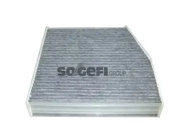 PURFLUX AHC402 Innenraumluft Filter - Auto-Innenraumluftfilter mit Aktivkohlefilter für saubere Luft im Fahrzeug, Maße: 254x255x44 mm, ideal für Allergiker und zur Verbesserung der Luftqualität.