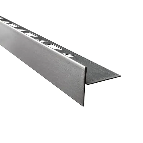 Dusch-, Keil-Profil Gefälleprofil begehbare Dusche gebürstet 12,5mm Links 100cm