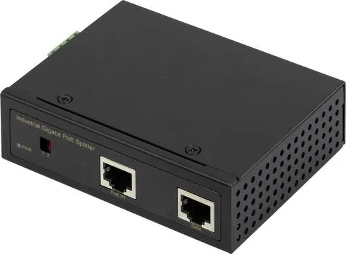 DIGITUS PoE++ Splitter - Gigabit Ethernet, unterstützt IEEE802.3af at bt, vielseitige Ausgangsspannungen 12-48 Volt für nicht PoE-fähige Geräte