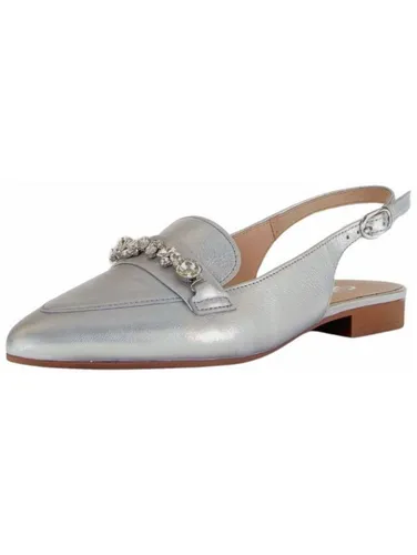 Elegante Slingpumps GABOR aus Nappaleder, Gr. 38, silber in silber von Gabor