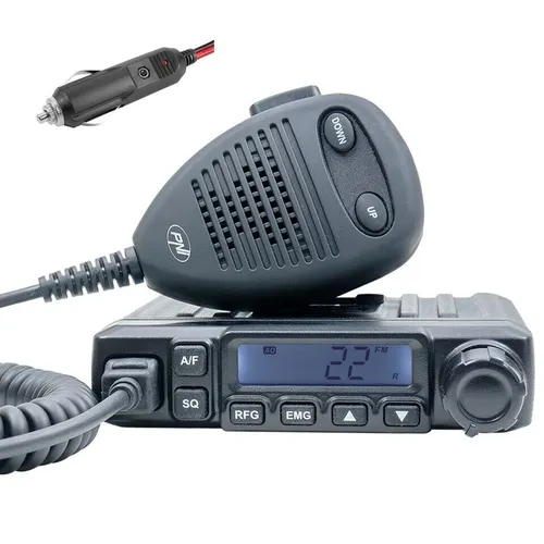 PNI HP6500 CB-Funkgerät - Kompaktes CB-Funkgerät mit 40 Kanälen und 4W Leistung, ideal für mobile Einsätze und ausgestattet mit CTCSS und DCS für störungsfreien Empfang.