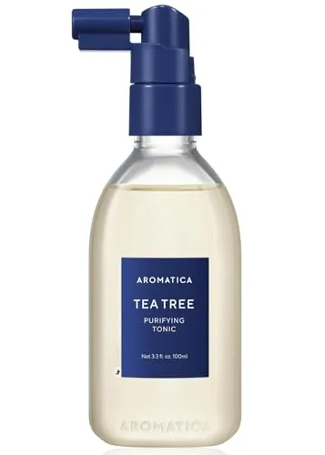 AROMATICA Teebaum Reinigendes Tonic 100ml, parabenfrei, silikonfrei, sulfatfrei | Vegan | Beruhigendes & kühlendes Tonic für Ihre Kopfhaut | Unterstützt gesundes und genährtes Haar