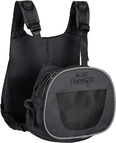 Fox Rage Chest Pack - Praktische Angeltasche für Kunstköder - Angeltasche von Fox Rage (28x12x23cm) mit vielseitigen Staufächern, D-Ringen und längenverstellbaren Gurten für optimalen Tragekomfort beim Angeln.