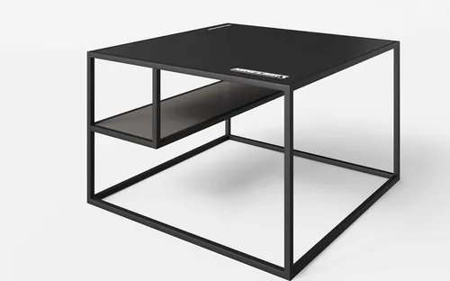 Couchtisch MINECRAFT - Stylischer Couchtisch mit grau-schwarzem Design und robustem Metallgestell, ideal für Minecraft-Fans und als Blickfang im Wohnzimmer.