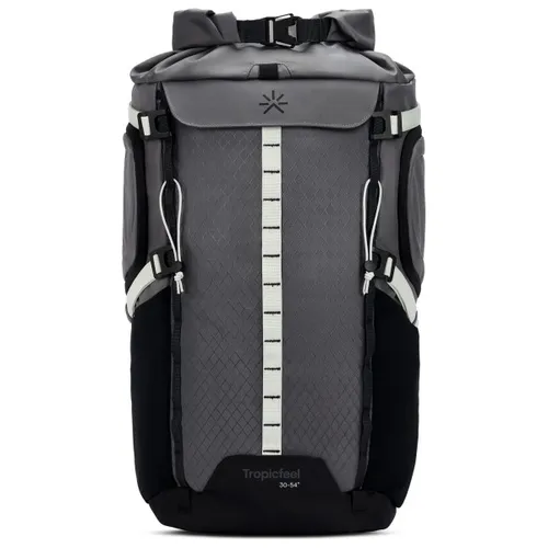 Tropicfeel Shelter 30-66 Reiserucksack - Grau - Vielseitiger Rucksack mit 66 l Volumen, ideal für Reisen und Wandern. Mit abnehmbarem Hüftgurt und Laptopfach - perfekt für Abenteuer und Alltag!