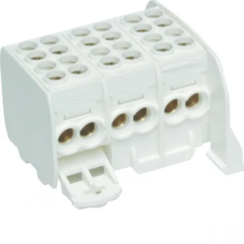 Hager KH23C Abzweigklemme universZ 3P - Fingersicher, Nennstrom 80A, für zuverlässige Hauptleitungsabzweigungen