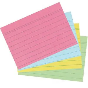 Karteikarten A6 Herlitz 10836211 liniert farbig, 200 Stück