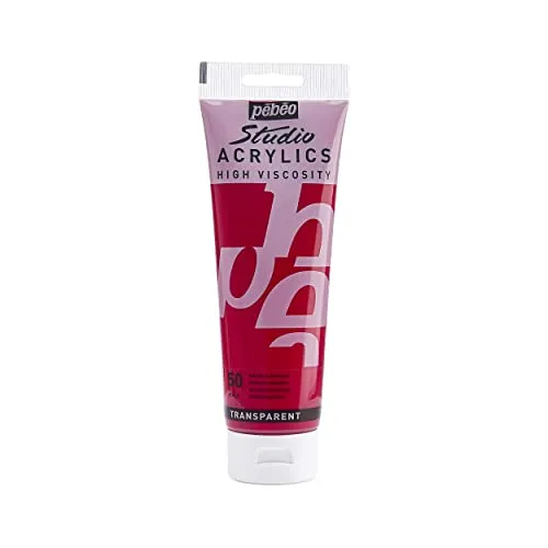 Pébéo - Acrylic Fine Studio Acrylics - Acrylfarbe für Künstler - Farbe für Profis und Anfänger - Leuchtende und pigmentierte Farbe - Magenta Primär - 250 ml