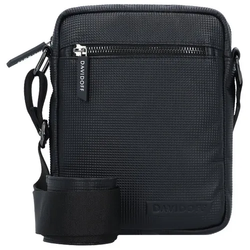 Davidoff Paris Umhängetasche Leder 18 cm  schwarz