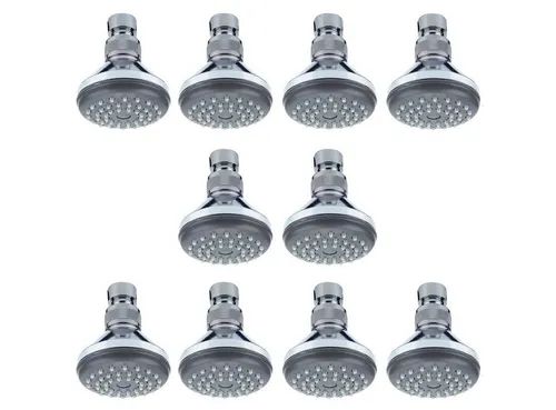 Daloual Kopfbrause Duschkopf mit Antikalkdüsen, 10-tlg. Set - Praktisches 10-teilige Set mit wassersparendem Duschkopf und Antikalkdüsen. Ideal für die Dusche, leicht zu montieren und schwenkbar für optimalen Komfort.