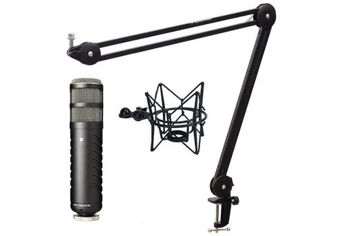 RØDE Procaster Mikrofon mit keepdrum Gelenkarm und Spinne - Vorteils-Set - Professionelles dynamisches Mikrofon für hochwertige Sprachübertragung, inklusive Gelenkarm und Spinne. Ideal für Broadcast-Anwendungen mit robustem Metallgehäuse und integriertem Popfilter.