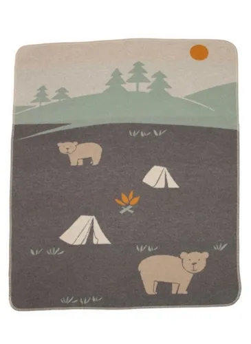 Babydecke Juwel 'Camping' 70 x 90 cm, DAVID FUSSENEGGER von David Fussenegger