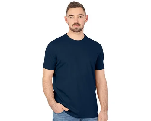 Jako T-Shirt Freizeit Organic (Bio-Baumwolle) marineblau Herren