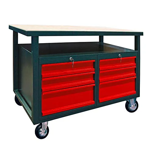 Fahrbare Werkbank mit 6 Schubladen von DEMA