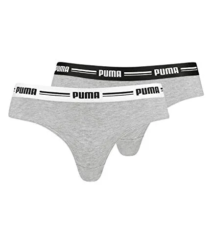 PUMA Damen Brazilian Cotton Modal Pack Hipster H schen, Grau, S EU