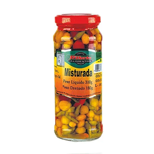 Chilischoten-Mix, Glas 310g (Abtropfgewicht 180g) - Pimenta Misturada D´HORTA 310g