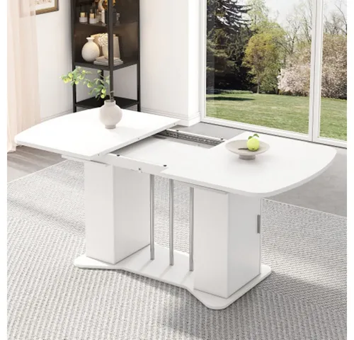 Ausziehbarer Esstisch mit Stauraum