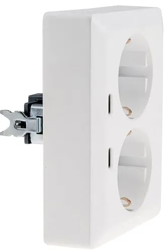MILOS 2-fach USB-C Doppelsteckdose mit Schnellladefunktion - Erweitern Sie Ihre Steckdose auf zwei USB-C Ladeplätze mit dieser eleganten Unterputzsteckdose. Ideal für Küche oder Büro – perfekt für schnelles Laden von Smartphones und Tablets.