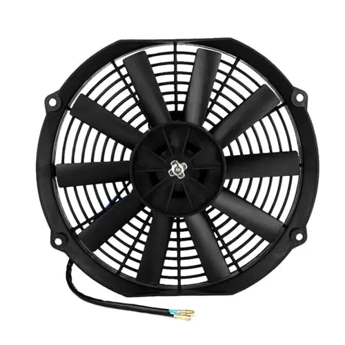 KSTE 30.5 cm Universal Kühlerlüfter Kühlerlüfter 80W Slim Elektrischer Motorventilator mit Montage-Kit Kühlleistung 2150CFM für Autozubehör