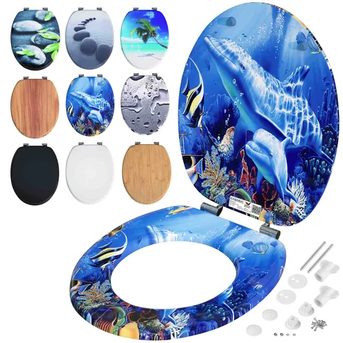 CASARIA® Toilettendeckel mit doppelter Absenkautomatik