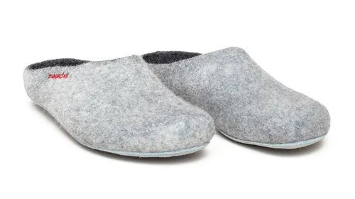 Gottstein Hausschuhe Magicfelt 701 - 100% Wolle, hellgrau (Größe 36-42) - Hausschuhe aus 100% mulesing-freier Merinowolle mit anatomischer Passform, ideal für ganzjährigen Komfort – wärmt im Winter und kühlt im Sommer.