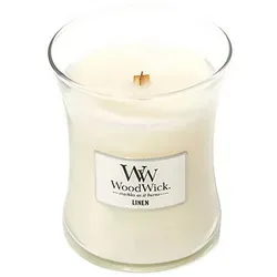 Linen 275g Kerze - Kerze mit dem Duft von frisch gewaschener Wäsche, die im zarten Sonnenschein trocknet – für ein angenehmes Ambiente in Ihrem Zuhause.