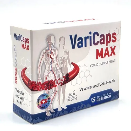 VariCaps MAX – Hochwertige Nahrungsergänzung - 30 Kapseln – Vitamine in Swiss Quality für optimale Gesundheit und Wohlbefinden.