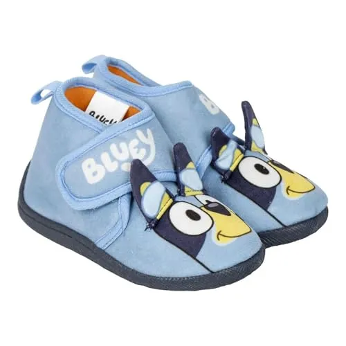 Bluey CERDÁ LIFE'S LITTLE MOMENTS Unisex Kinder 3d Hausschuhe Slipper, Blau, 24/25 EU Schmal