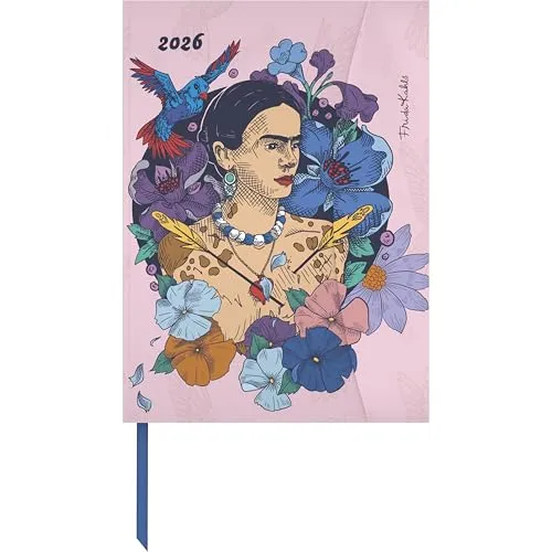 teNeues - Frida Kahlo Diary 2026 – Buchkalender 16x22 cm | Künstlerischer Wochenkalender mit Magnetverschluss für Kunst- & Kulturfreunde: Magneto Diary