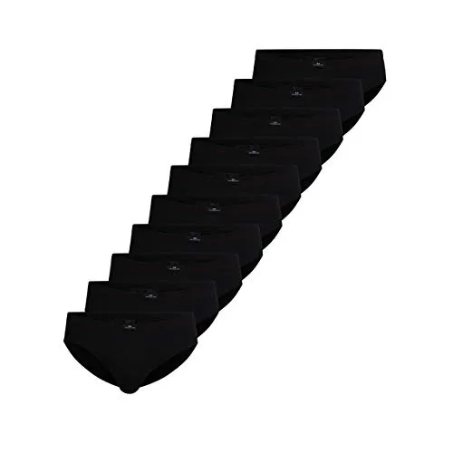 Götzburg Herren 10er-Pack Slips - Herren-Slips aus natürlicher Baumwolle, feine Single Jersey Qualität, besonders hautfreundlich und langlebig im praktischen 10er Vorteilspack.