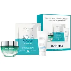BIOTHERM Aquasource Hyalu Plump Spring Set - Gesichtspflegeset für intensive Hydration, enthält Gel, Tuchmaske und Bodylotion mit Life Plankton und Hyaluronsäure für strahlend glatte Haut.