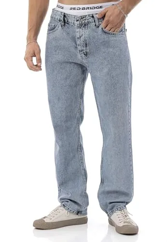 by Diga – Jeanshose – Gerade geschnittene Denim Hose im 5-Pocket-Style – Klassische Straight Fit Jeans aus Baumwolle für Freizeit & Alltag Blau W33 L32